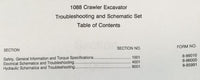 Case 1088 Crawler Excavator Service Schematic Sets Only Manual Book