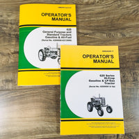 Set Operators Manual For John Deere 620 Series Hi-Crop LP-Gas Tractor Owners