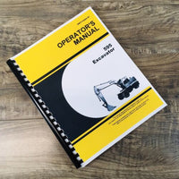 Operators Manual For John Deere 595 Excavator Owners Book Maintenance Printed JD