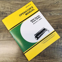 Operators Manual For John Deere 8000 8100 8200 8250 8300 8350 Grain Drill -25000