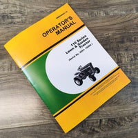 Operators Manual For John Deere 110 Lawn Garden Tractor Owners SN 3551-15000 JD