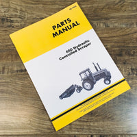 Parts Manual For John Deere 650 Hydraulic Controlled Scraper Catalog Assembly JD