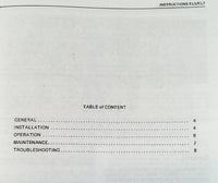 Hobart EL5-1224 EL7-1530 EL7-1536 EL20-2142 Waste Equipment Operators Manual