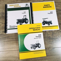 Service Parts Operators Manual Set For John Deere 830 Tractor Owners SN 100001