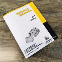 Service Manual For John Deere 831 Loader Repair Shop Technical Book Workshop