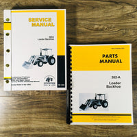 Service Parts Manual Set For John Deere 302A Loader Backhoe Catalog JD 302-A