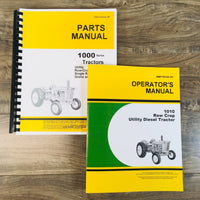 Parts Operator Manual Set For John Deere 1010 RU Diesel Row Crop Utility Tractor