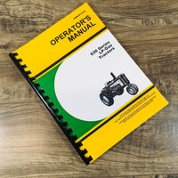 Operators Manual For John Deere 630 LP-Gas Tractor Owners Book Maintenance