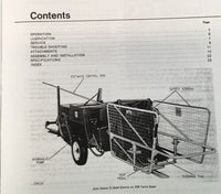 Operators Manual For John Deere 30 Bale Ejector Owners Maintenance SN 0-115020