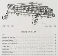 NEW IDEA 402 5 BAR 403 4 BAR PARALLEL SIDE RAKE OPERATORS MANUAL PARTS CATALOG