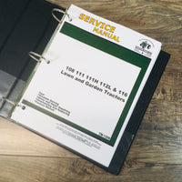 SERVICE MANUAL PARTS CATALOG SET FOR JOHN DEERE 108 111 LAWN GARDEN TRACTOR OVHL