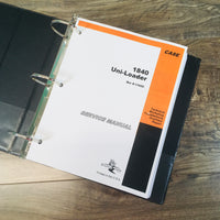 CASE 1840 UNI-LOADER SKID STEER SERVICE REPAIR MANUAL TECHNICAL SHOP BOOK BINDER