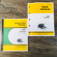 Operator Parts Manuals Set For John Deere 4400 Combine Catalog 101301-151500