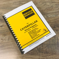 ENGINE SERVICE MANUAL for CATERPILLAR NO. 6 TRAXCAVATOR BOOK 6 CYLINDER DIESEL