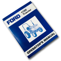 FORD NEW HOLLAND 1720 COMPACT TRACTOR OWNERS OPERATORS MANUAL MAINTENANCE DIESEL