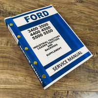 FORD 5500 5550 INDUSTRIAL TRACTOR SERVICE SUPPLEMENT REPAIR MANUAL LOADER HOE