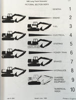 CASE 1088 LONG TRACK EXCAVATOR CRAWLER PARTS MANUAL CATALOG EXPLODED VIEWS