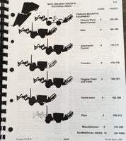 J I CASE MAXI SNEAKER SERIES B TRENCHER PARTS MANUAL CATALOG EXPLODED VIEWS