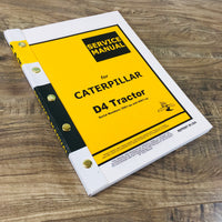 CAT CATERPILLAR D4 D4C 39A 40A TRACTOR SERVICE REPAIR MANUAL 39A1-UP & 40A1-UP