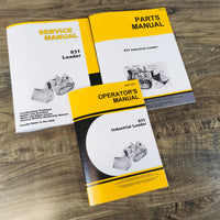 Service Parts Operators Manual Set For John Deere 831 Loader Owners Repair Shop