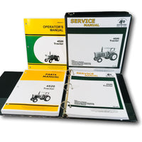 SERVICE PARTS OPERATORS TECHNICAL MANUAL SHOP SET FOR JOHN DEERE 4520 TRACTOR