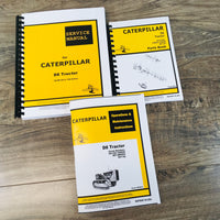 Service Parts Operators Manual Set For Caterpillar D8 Crawler Tractor SN 8R1-UP