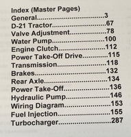 ALLIS CHALMERS D-21 D21 TRACTOR SERVICE REPAIR MANUAL OVERHAUL SHOP BOOK 312+pg