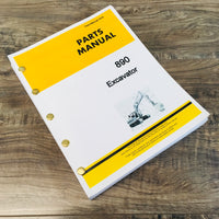 PARTS MANUAL FOR JOHN DEERE 890 EXCAVATOR CATALOG ASSEMBLY EXPLODED VIEWS