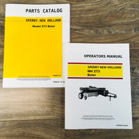 SET SPERRY NEW HOLLAND HAYLINER NH 273 BALER OWNER OPERATOR PARTS MANUAL SERVICE