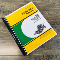 Operators Manual For John Deere 6620 & Sidehill 6620 7720 8820 Combine 615401-Up