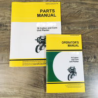 OPERATORS OWNERS MANUAL FOR JOHN DEERE 18 UNIT PLANTER CORN COTTON SEED