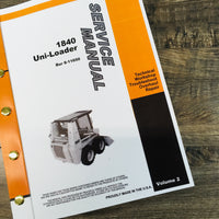 CASE 1840 UNI-LOADER SKID STEER SERVICE REPAIR SCHEMATICS MANUAL SHOP BOOK