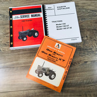 ALLIS CHALMERS 190 190XT SERIES III TRACTOR SERVICE PARTS OPERATORS MANUAL SET