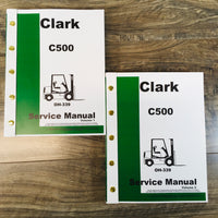 CLARK C500 FORKLIFT SERVICE REPAIR MANUAL TECHNICAL SHOP BOOK MPN# OH-339