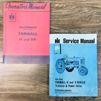 FARMALL H HV TRACTOR SERVICE OPERATORS OWNERS MANUAL SHOP REPAIR PRIORITY SHIP