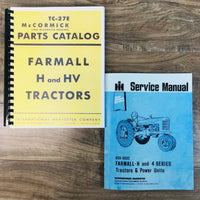 FARMALL H HV TRACTOR SERVICE + PARTS MANUALS SHOP REPAIR INTERNATIONAL McCORMICK