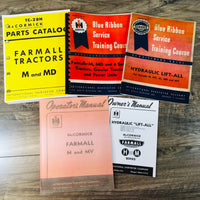 FARMALL M MV TRACTOR SERVICE MANUAL SET OWNER OPERATOR REPAIR SHOP PARTS CATALOG