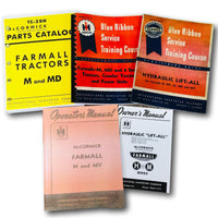 FARMALL M MV TRACTOR SERVICE MANUAL SET OWNER OPERATOR REPAIR SHOP PARTS CATALOG