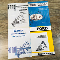 SET FORD 750 753 755 BACKHOE SERVICE OWNER MANUAL ASSEMBLY OPERATOR