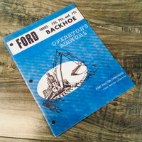 FORD 750 753 755 BACKHOE OWNERS OPERATORS MANUAL MAINTENANCE 3500 4500 Tractor