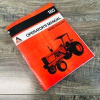 ALLIS CHALMERS 185 OPERATORS OWNERS MANUAL DIESEL TRACTOR MAINTENANCE OPERATION