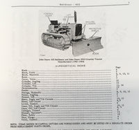 Parts Manual For John Deere 622 Bulldozer 2010 Crawler Dozer Blade Hydraulic JD