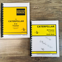 Service Parts Manual Set For Caterpillar D4 Crawler Tractor Catalog SN 6U1-UP