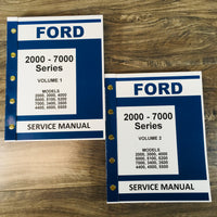 FORD 2000-7000 SERIES TRACTOR SERVICE REPAIR SHOP MANUAL NEW PRINTED SET 944pg