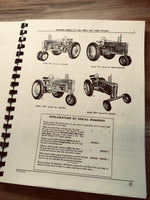 OPERATORS PARTS MANUALS FOR JOHN DEERE B BN BW BWH BNH TRACTOR CATALOG OWNERS