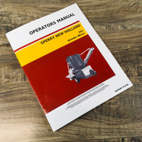 New Holland 353 Grinder Mixer Operators Manual Owners Book Maintenance