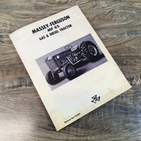 MASSEY FERGUSON MF-65 TRACTOR OWNERS OPERATORS MANUAL MAINTENANCE GAS DIESEL