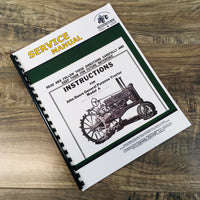 SERVICE OPERATORS MANUAL for JOHN DEERE A UNSTYLED TRACTOR GENERAL PURPOSE OWNER