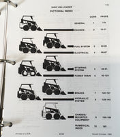 CASE 1845C UNI-LOADER SKID STEER SERVICE PARTS OPERATORS MANUAL