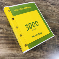 SERVICE MANUAL FOR JOHN DEERE 3020 3010 3000 TRACTOR TECHNICAL REPAIR SHOP